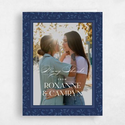 Dark Cobalt, Blue Wedding Thank You - Manado Photo