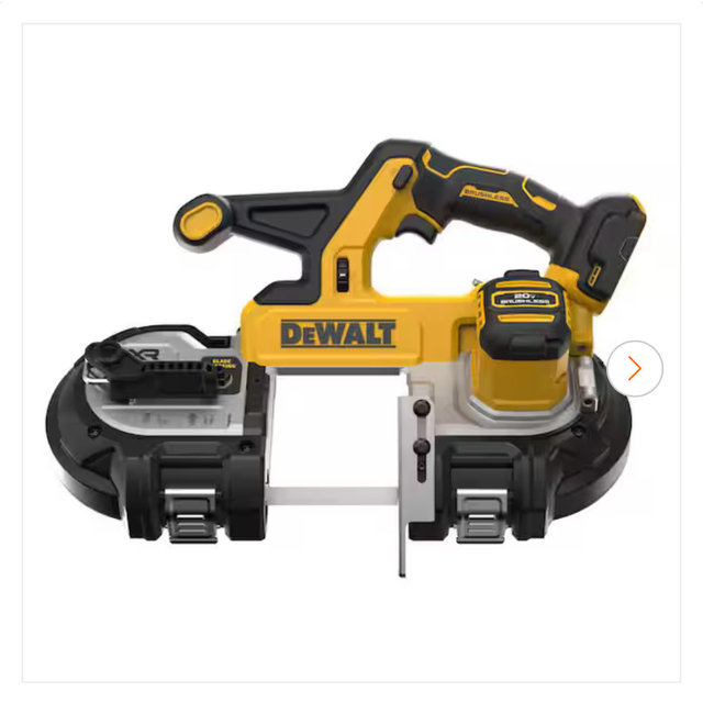 DEWALT 20-Volt MAX 3-3/8 in. Cordless Brushless Bandsaw (Tool-Only) DCS378B