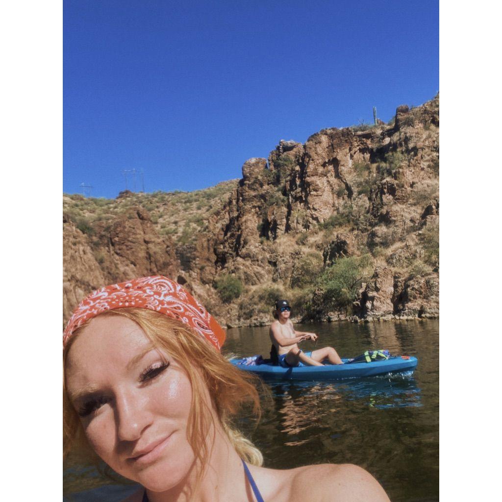 First kayaking trip for Alex!!