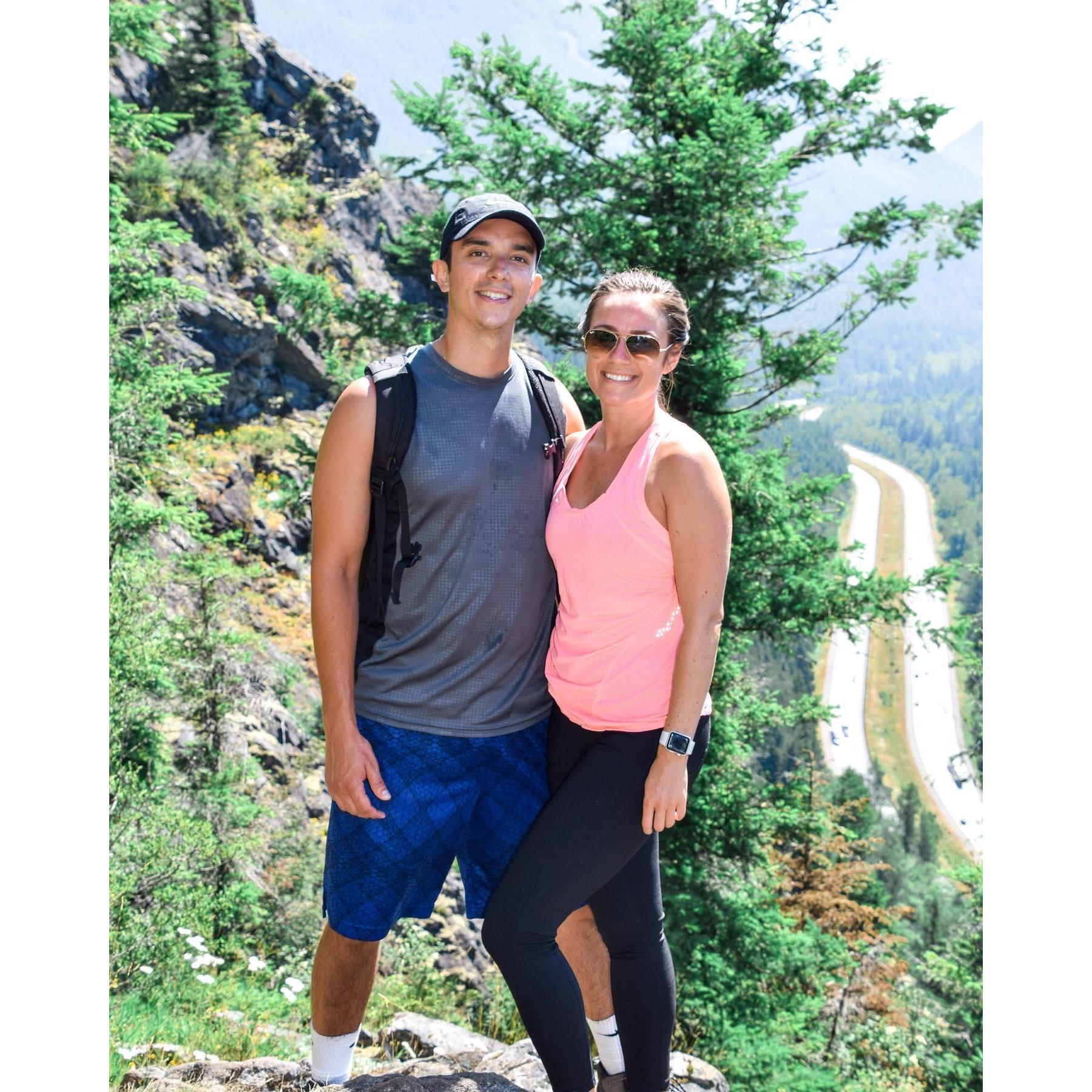 One of our many hiking adventures