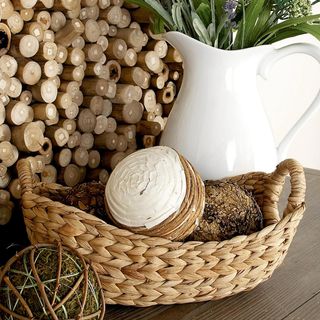 Seagrass 5-Piece Storage Basket Set with Metal Handles
