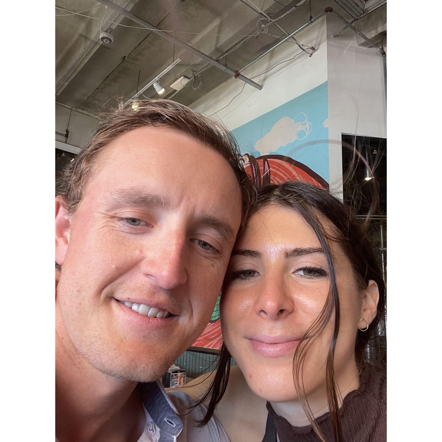 A picture from our trip to Univeristy Miami where we both went to college