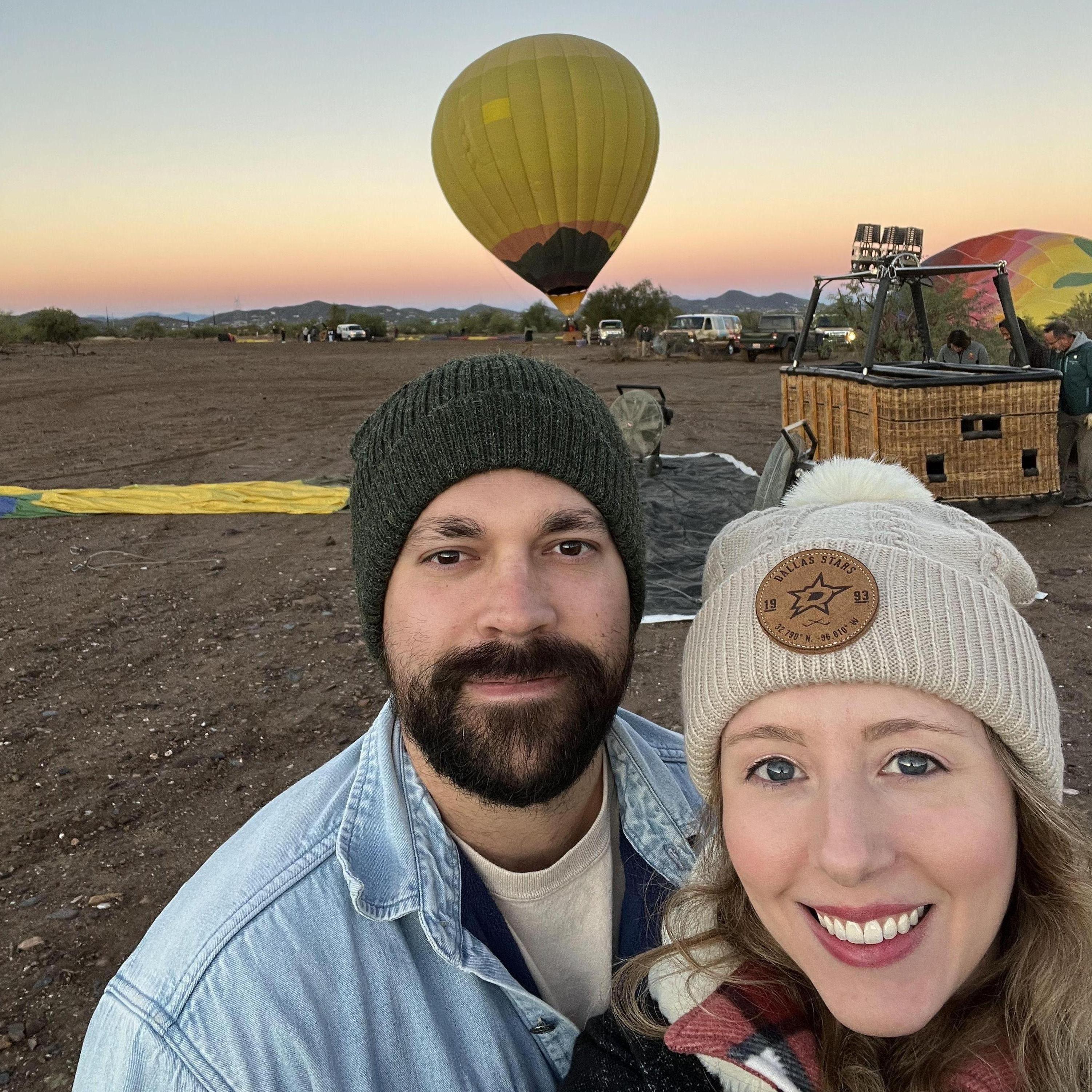 Sunrise hot air balloon in Scottsdale, AZ