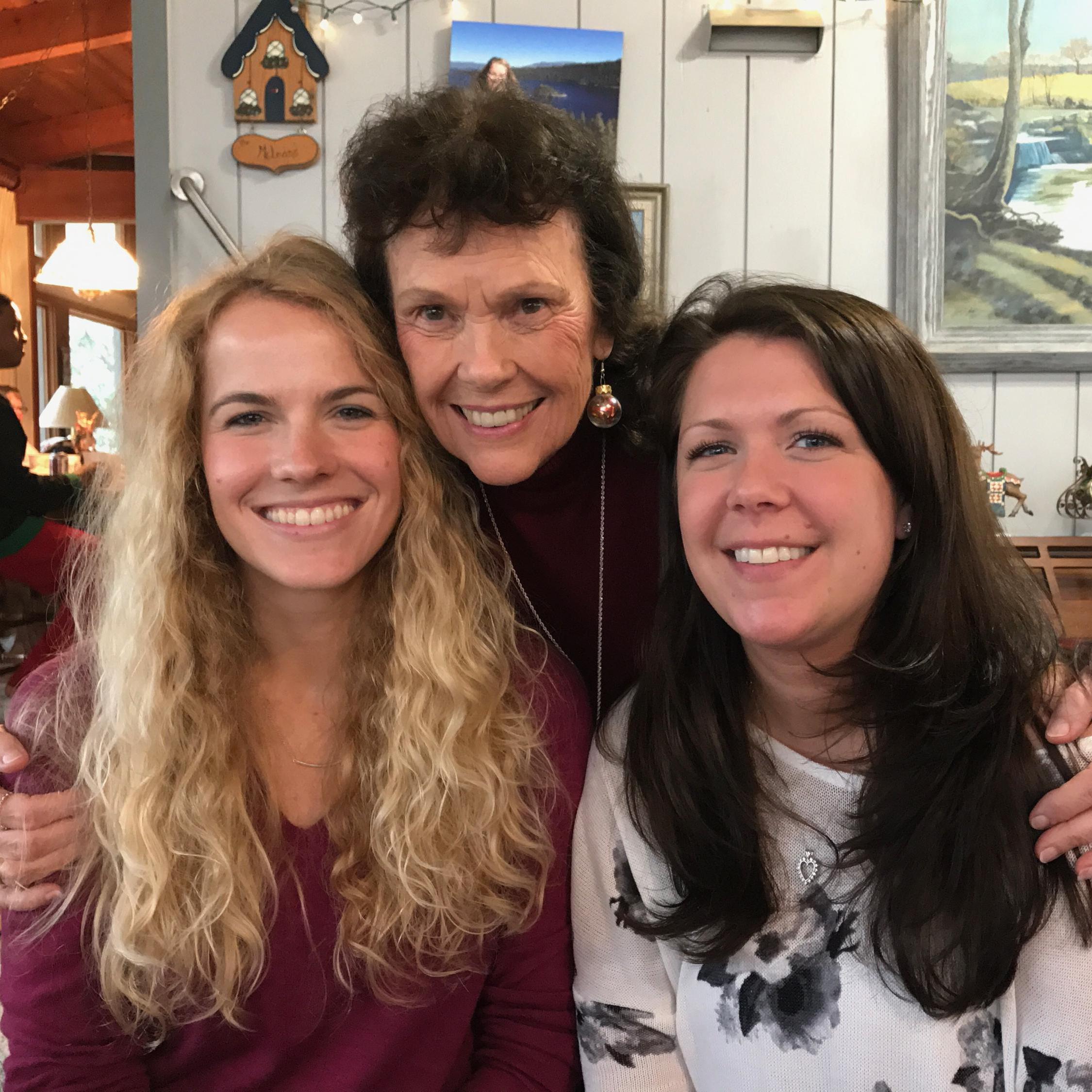 Sweet Gammy and my cousin Katie, who is the closest thing to twin I've ever known. We were born 9 days apart, and what's even better is soon we'll both share the last name Campbell!