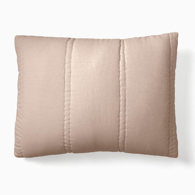 European Flax Linen, Standard Sham, Sandalwood