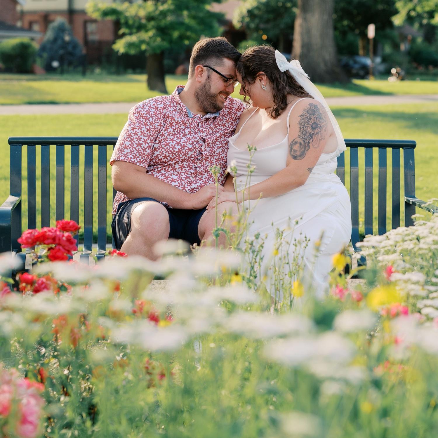 Engagement photos where we had our first date