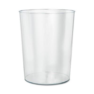 Solid Bathroom Wastebasket Clear - Room Essentials™