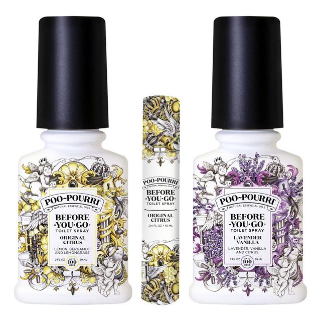 Poo-Pourri® Before-You-Go® 3-Piece Toilet Spray Set in Citrus/Lavender Vanilla
