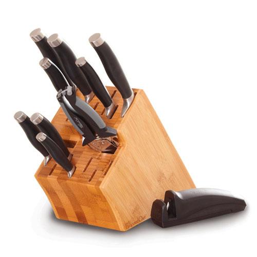 Pampered Chef - Bamboo Knife & Block Set