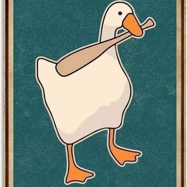 Duck Metal Tin Sign Mess With The Honk You Get The Bonk Funny Poster Cafe Living Room Bathroom Home Art Wall Decorated