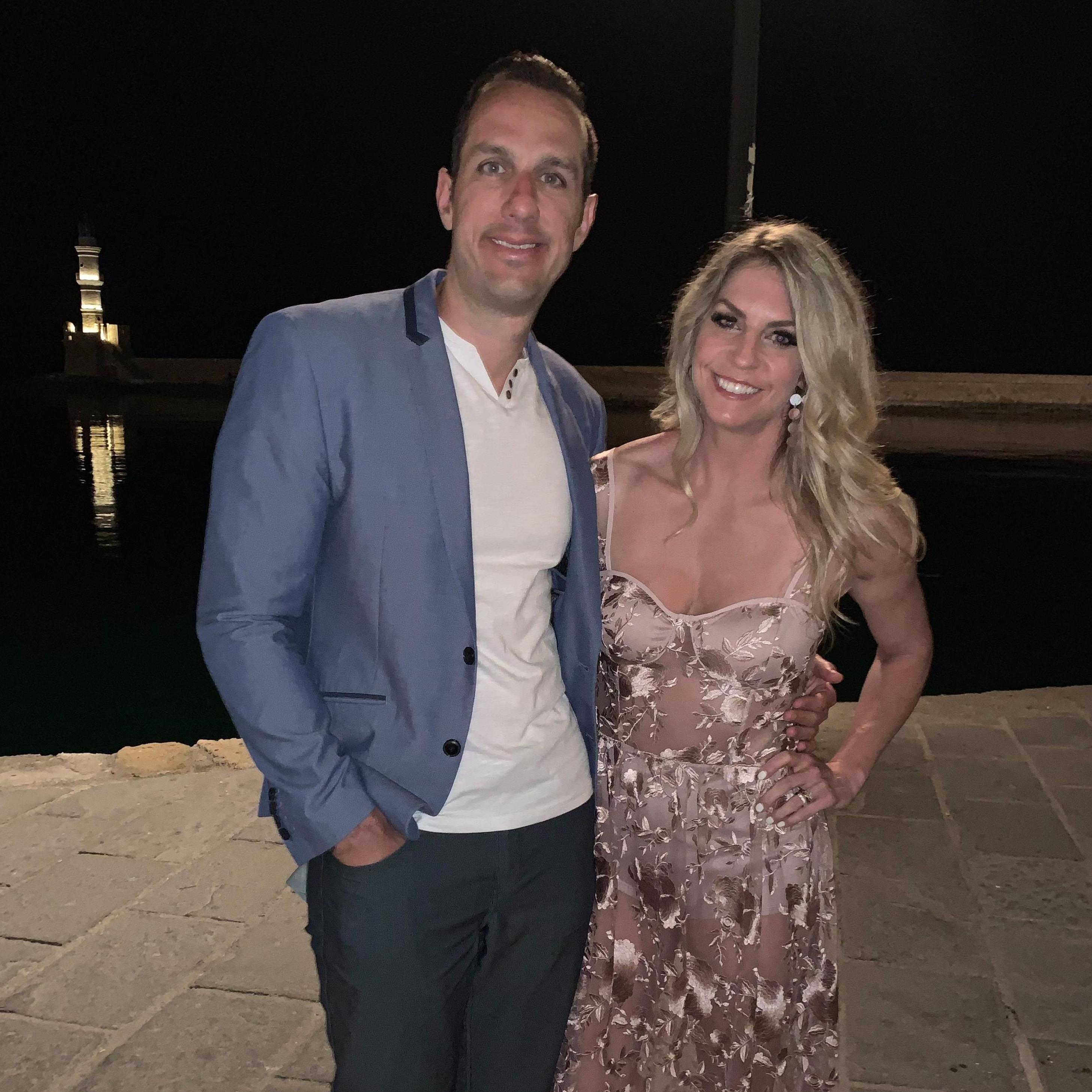 Where we got engaged, Crete, Greece!