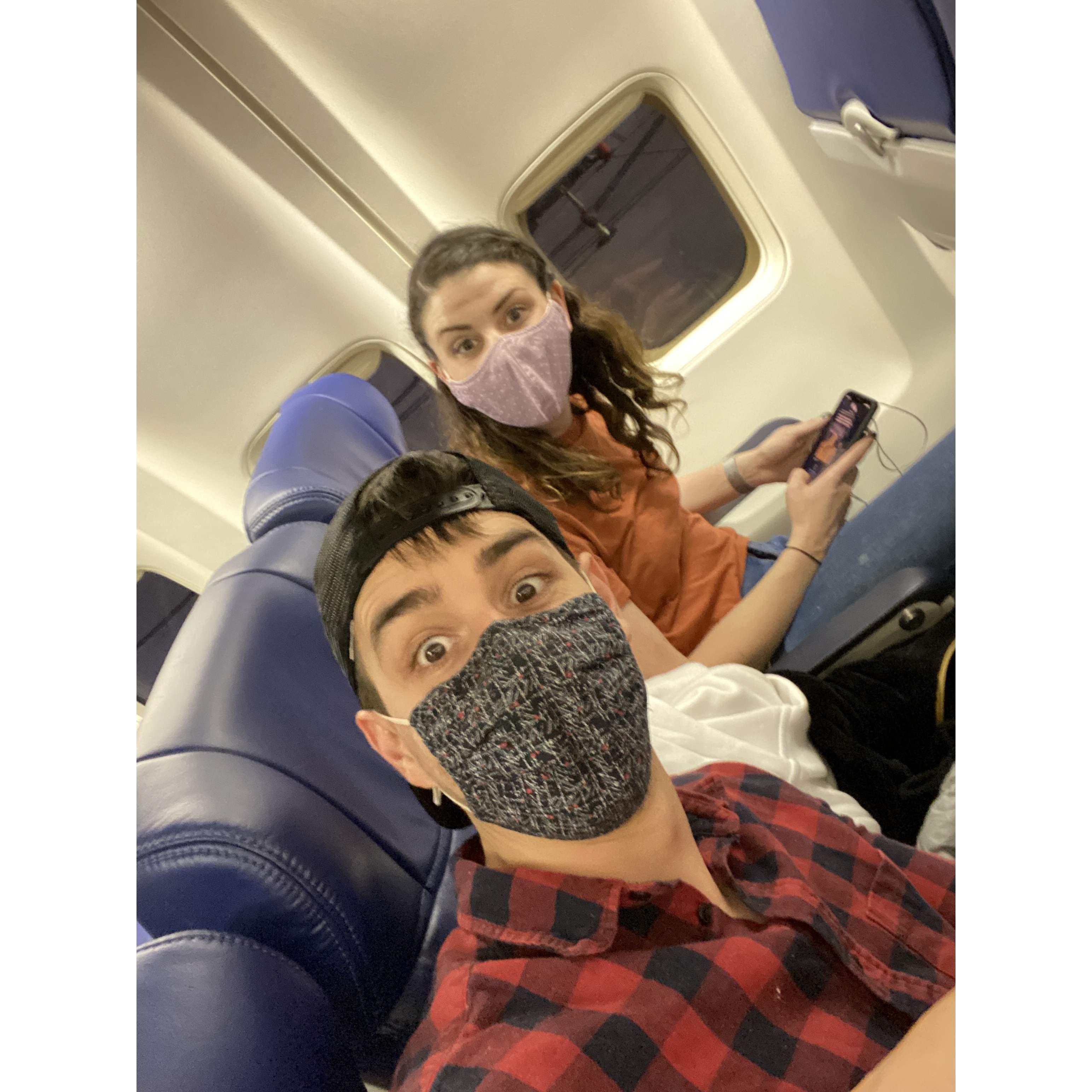 A lot of airplane rides