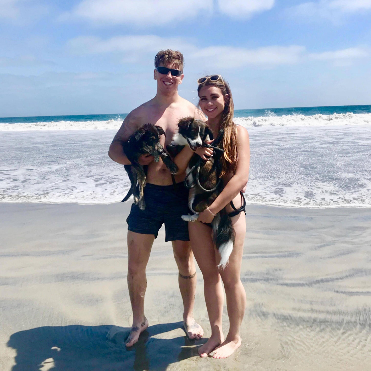 Our little family enjoying a day at Coronado Dog Beach!