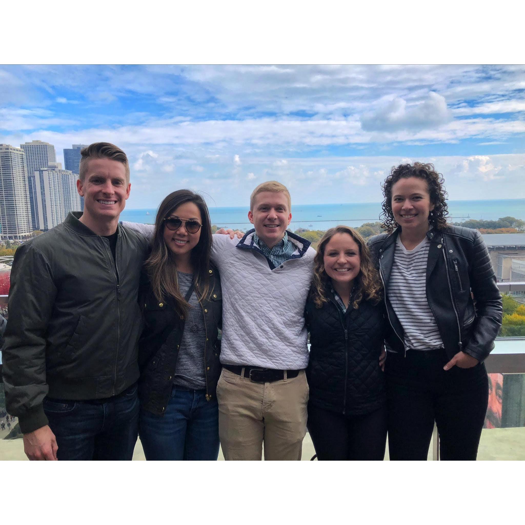 Spending time with Nancy Ye (bridesmaid) and Julie Pfeffer in Chicago