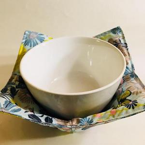 Spring Bowl Cozy, Bowl Cozy, Bowl Pot Holder, Bowl Shaped Pot Holder, Icecream bowl cozy
