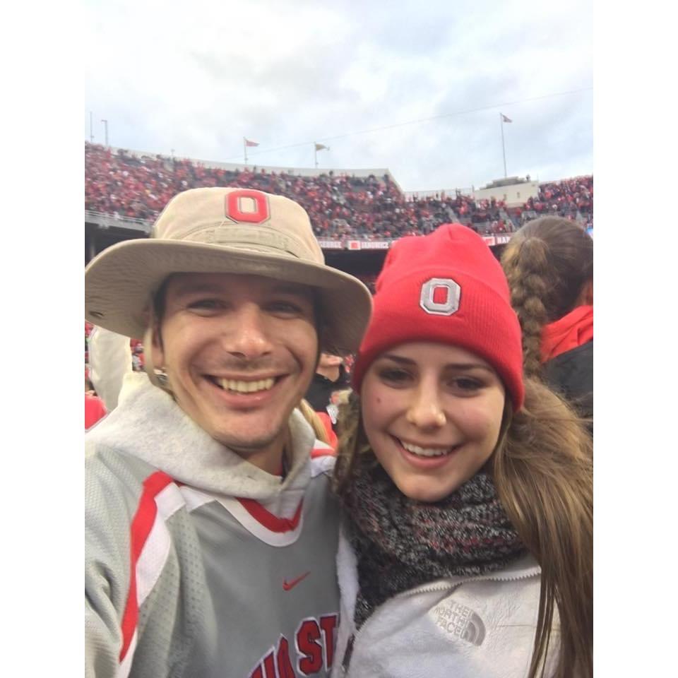 Ran onto the field after Ohio State beat Michigan in OT.