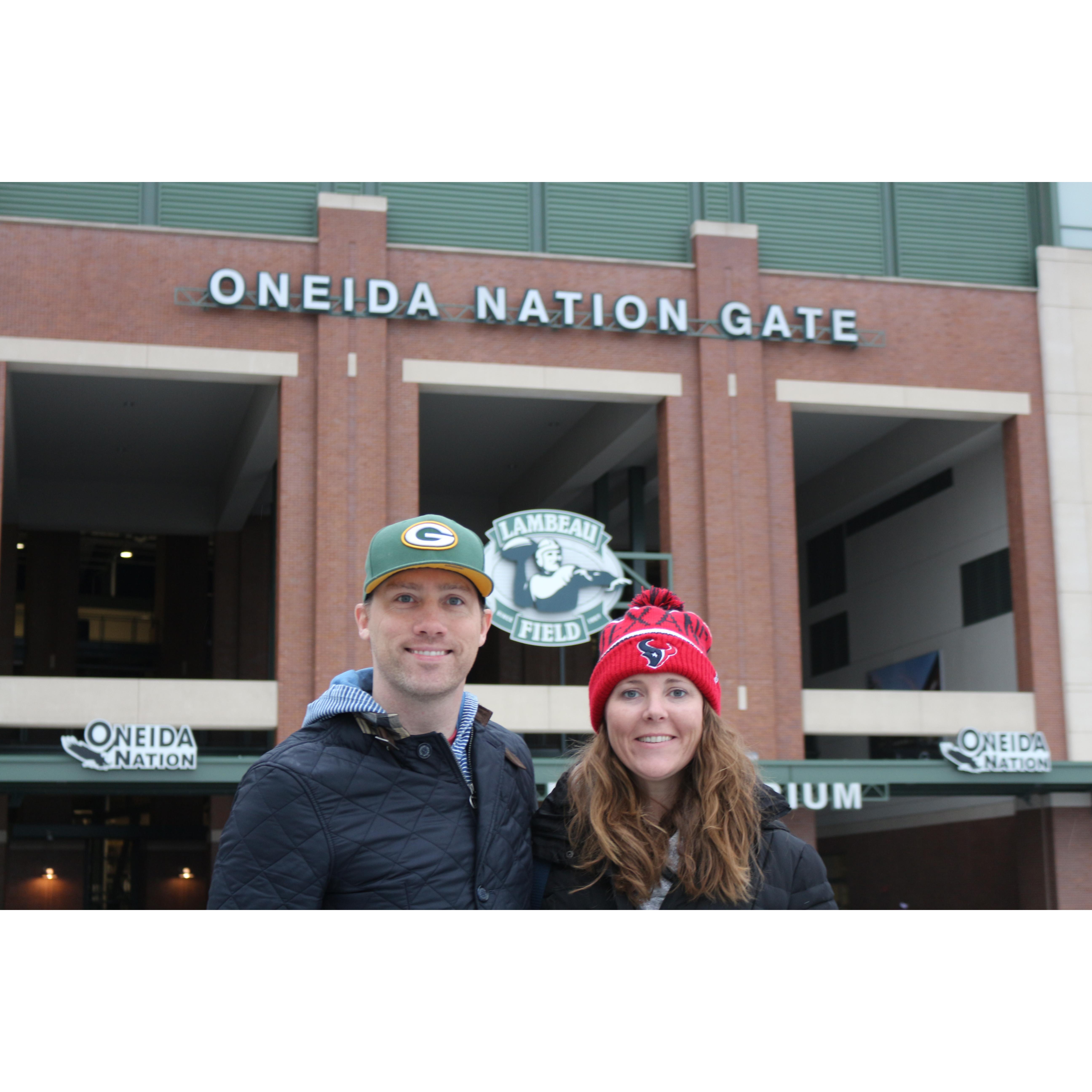 Texans @ Green Bay. Green Bay, Wisconsin 2014