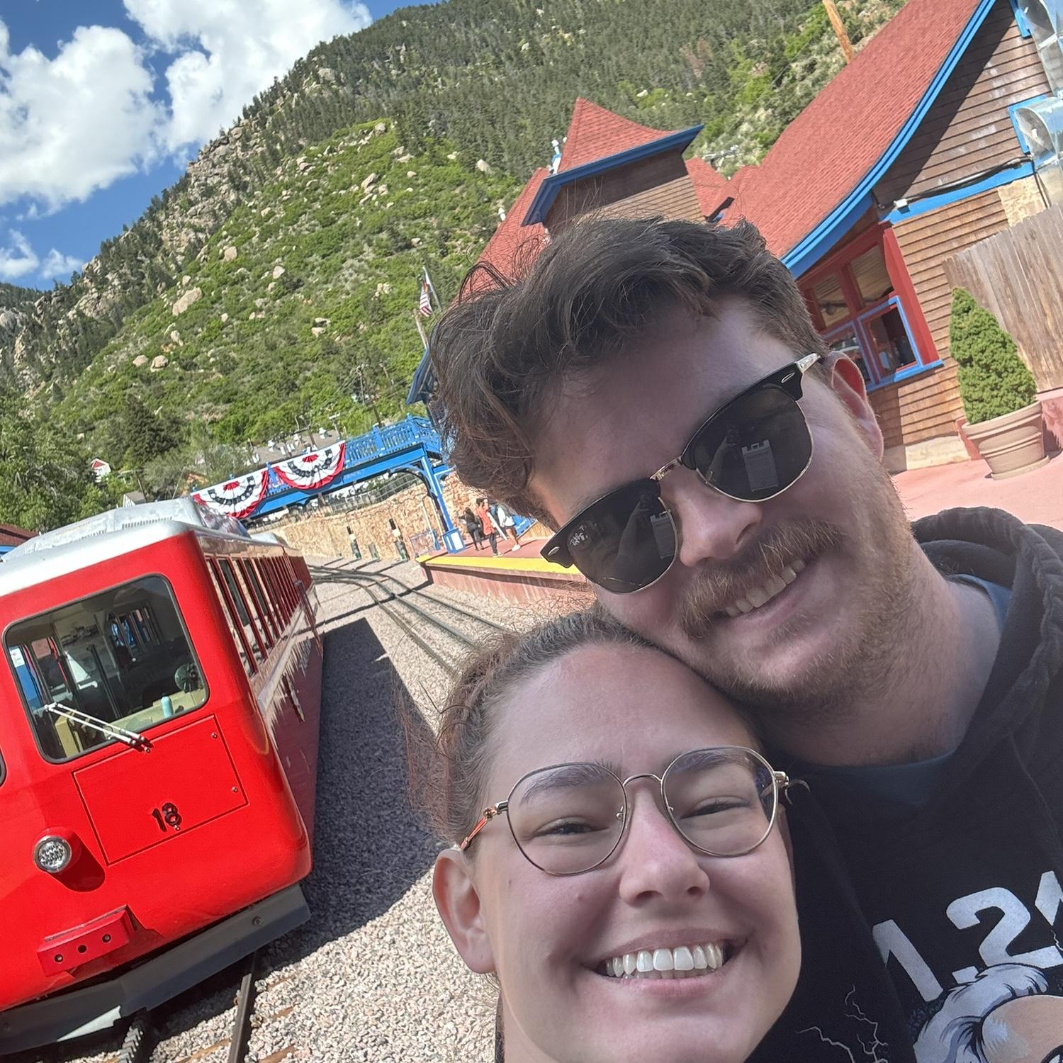 Cog train up to Pikes Peak. We’ll definitely be back to hike it!