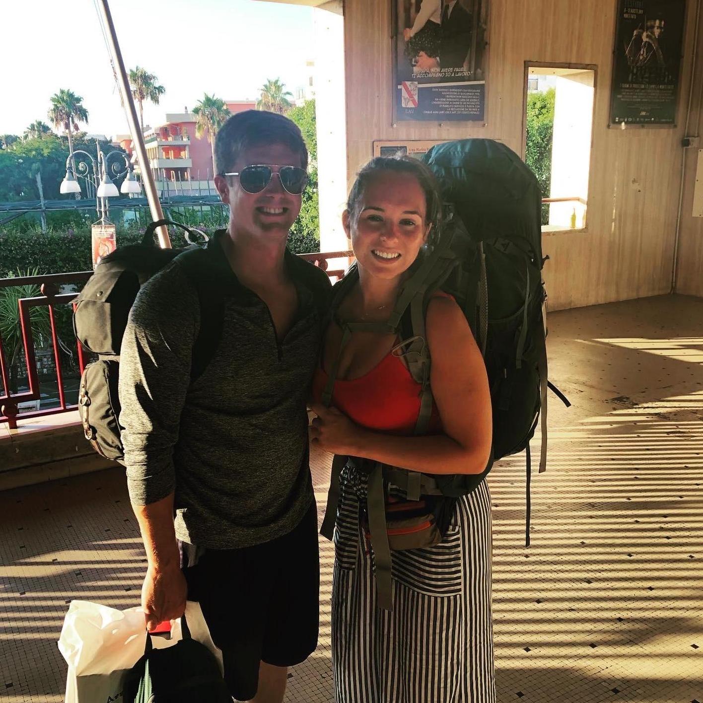 Backpacking through Italy. We were boarding the train from Sorrento to Naples. 2019