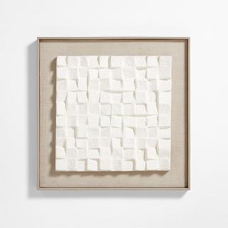 Blanco Paper Pulp Framed Wall Art