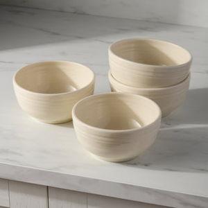 Linen Bistro Coupe 5 1/2 Inch Cereal Bowl 22 oz, Set of 4