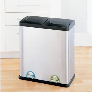 2-Compartment Tall Recycling Bin
