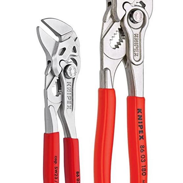 KNIPEX Tools - 2 Piece Mini Pliers Wrench Set (9K0080121US)