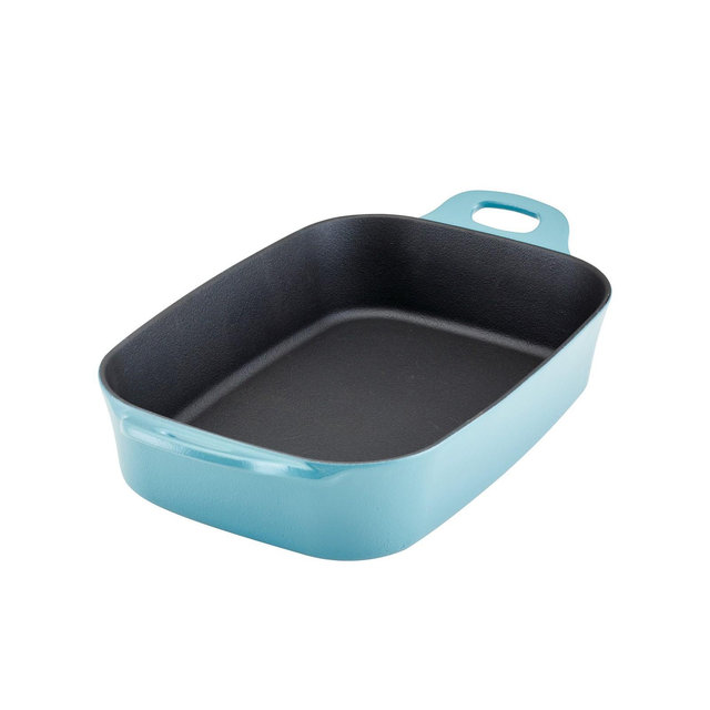 Rachael Ray Nitro Cast Iron 9-Inch x 13-Inch Roasting Pan