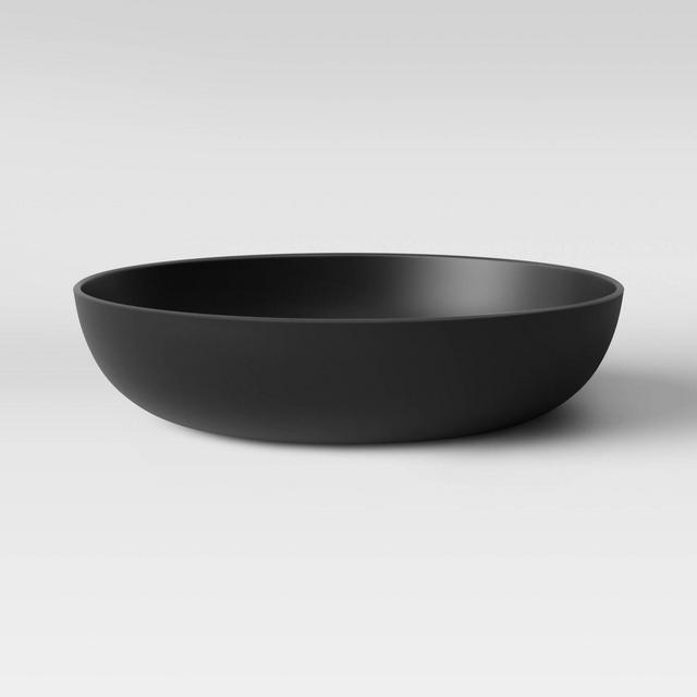 41oz Plastic Dinner Bowl Black - Room Essentials™