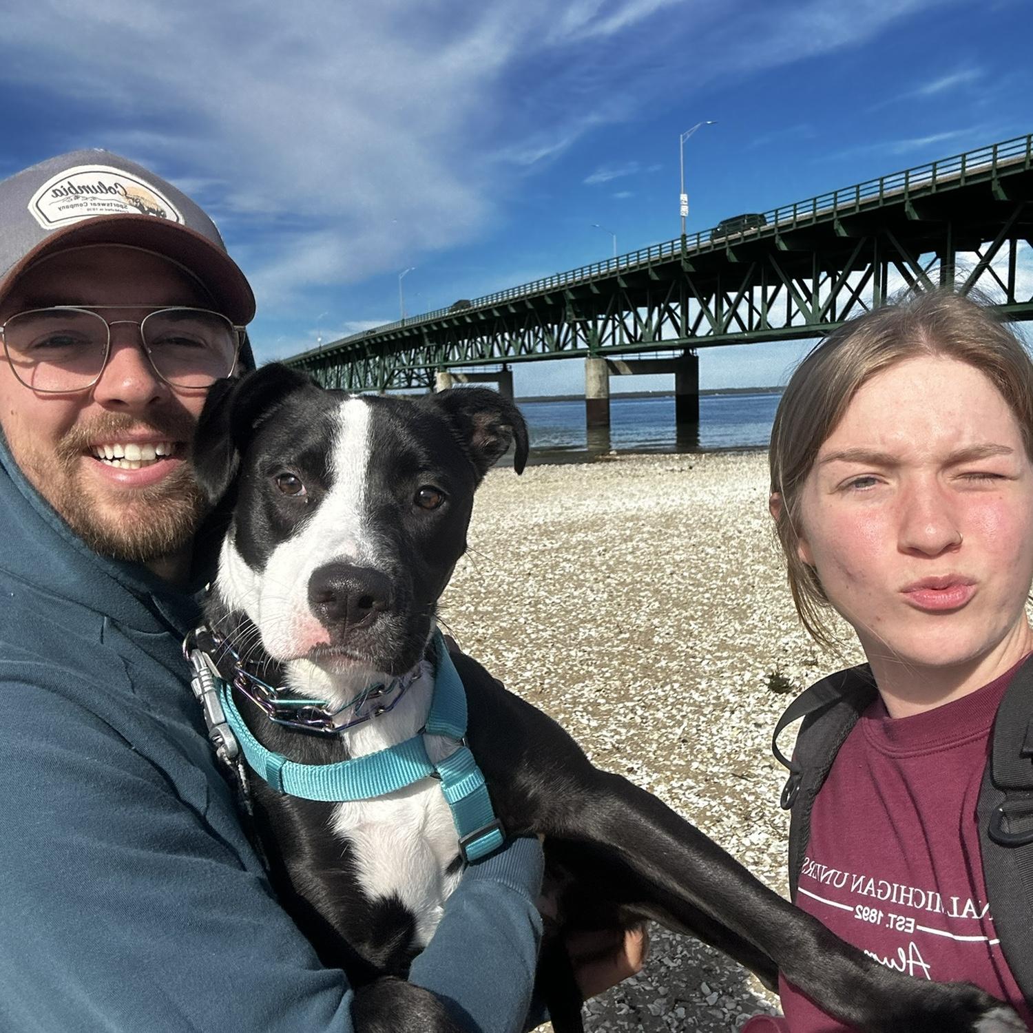 Mackinaw Bridge with Nala Bean!