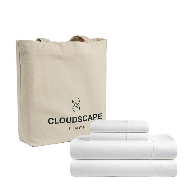 White 100% Egyptian Cotton Sheets Queen Size - 4 Pieces Queen Size Sheets Set 1000 Thread Count | Hotel Luxury Sheets Queen Size Sheet Fits Up to 17" Deep Pocket Sateen Weave Queen Bed Fitted Sheet