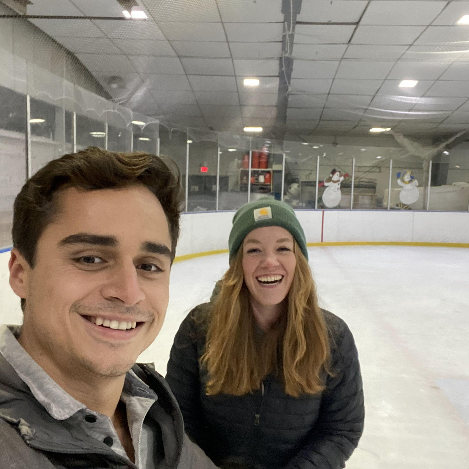 A surprise ice skating date