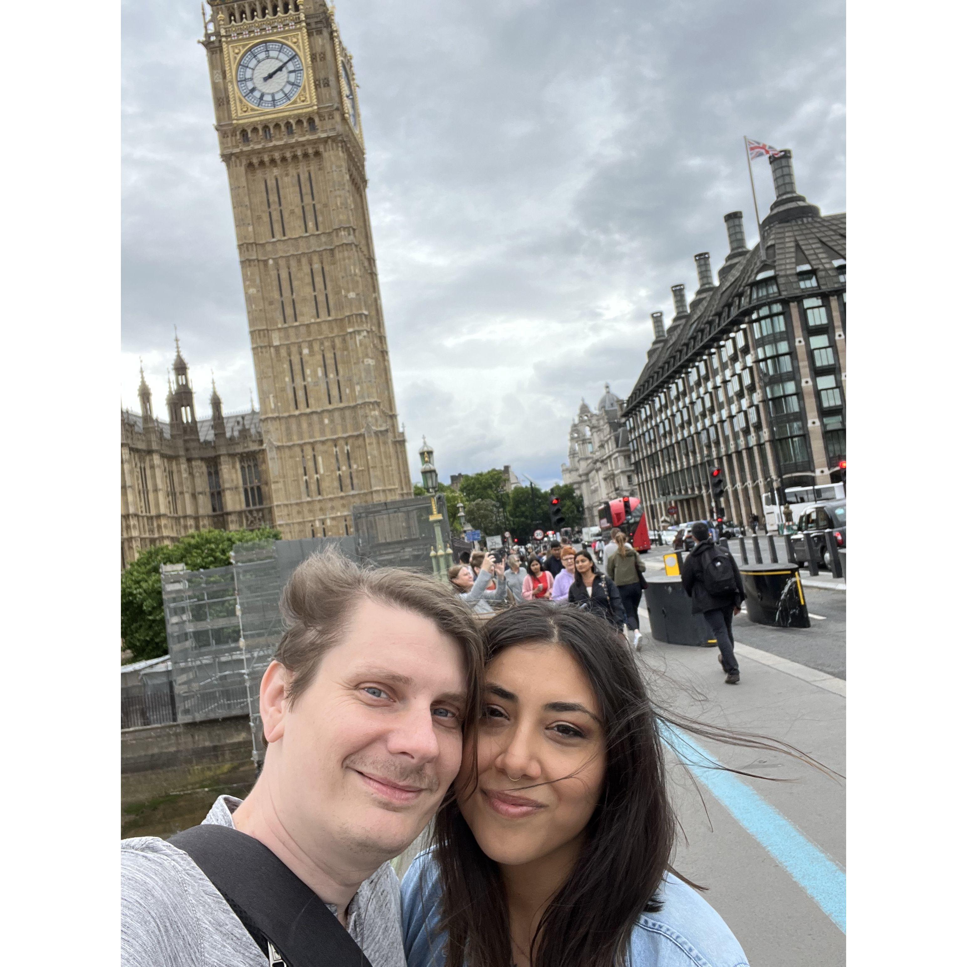 at big ben in london!