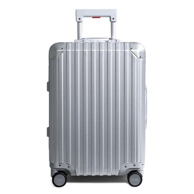 mvst. TREVA Carry-on Aluminum Suitcase Silver