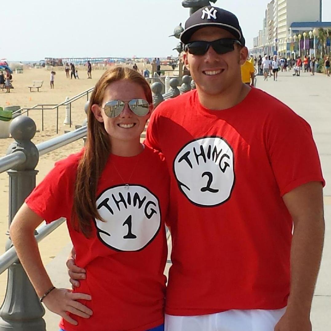 Summer 2016: Thing 1 and Thing 2 at Virginia Beach