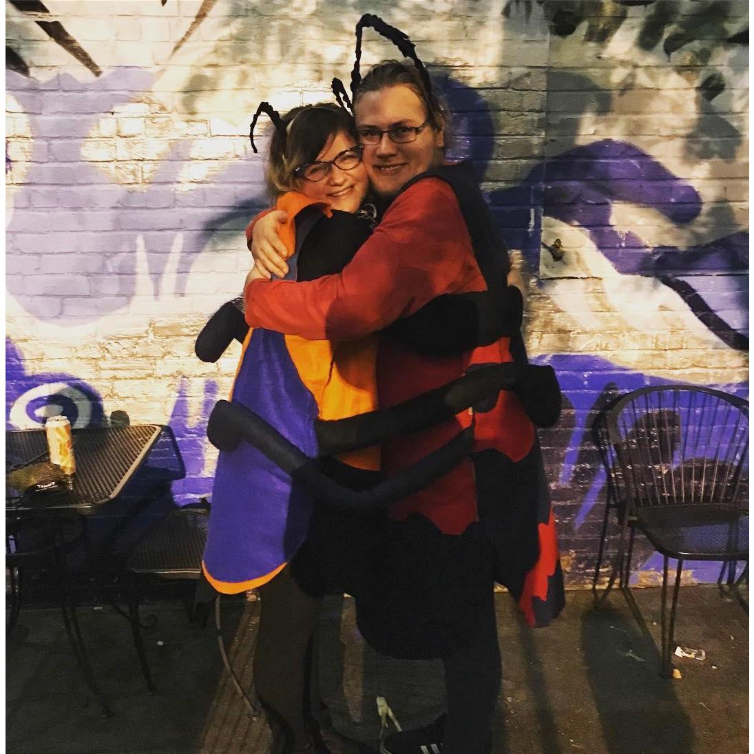 First Halloween together. Lovebugz.