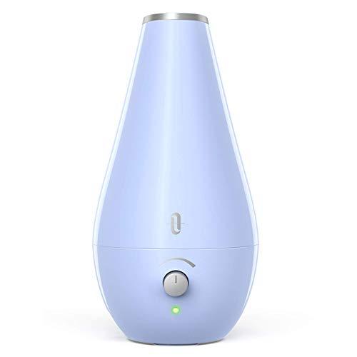 TaoTronics Cool Mist Humidifiers for Babies [BPA Free], 1.8L Quiet and Small Ultrasonic Humidifier for Bedroom Nightstand, Space-Saving, Filterless, Auto Shut Off-(0.48 Gallon, US 110V), Blue