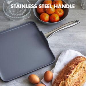 GreenPan Lima Hard Anodized 11” Square Griddle Pan