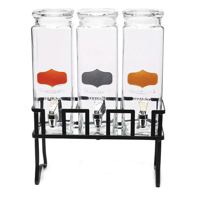 Circleware Yorkshire Element Set of 3 Dispensers, 80 oz.