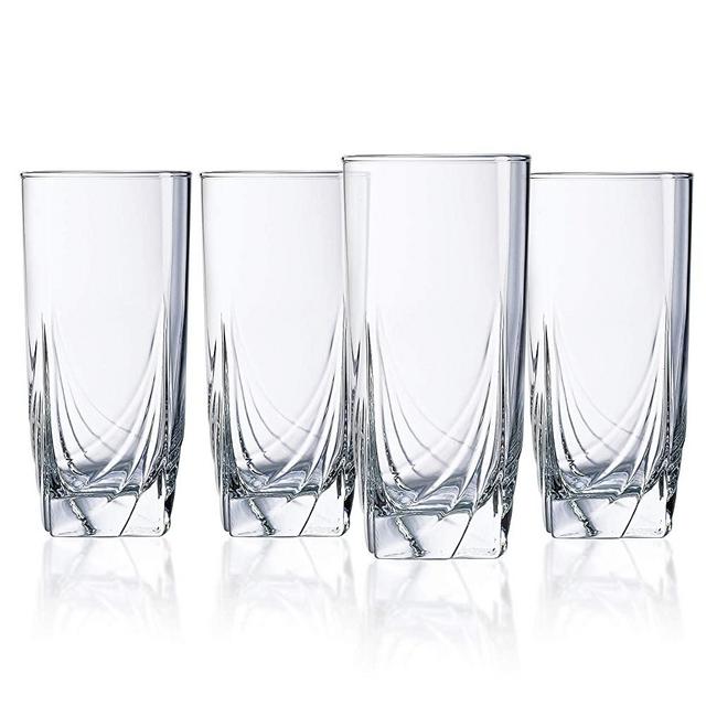 Luminarc N8768 16.5 Ounce Ascot Cooler Glass, Set of 4, Tall, Clear