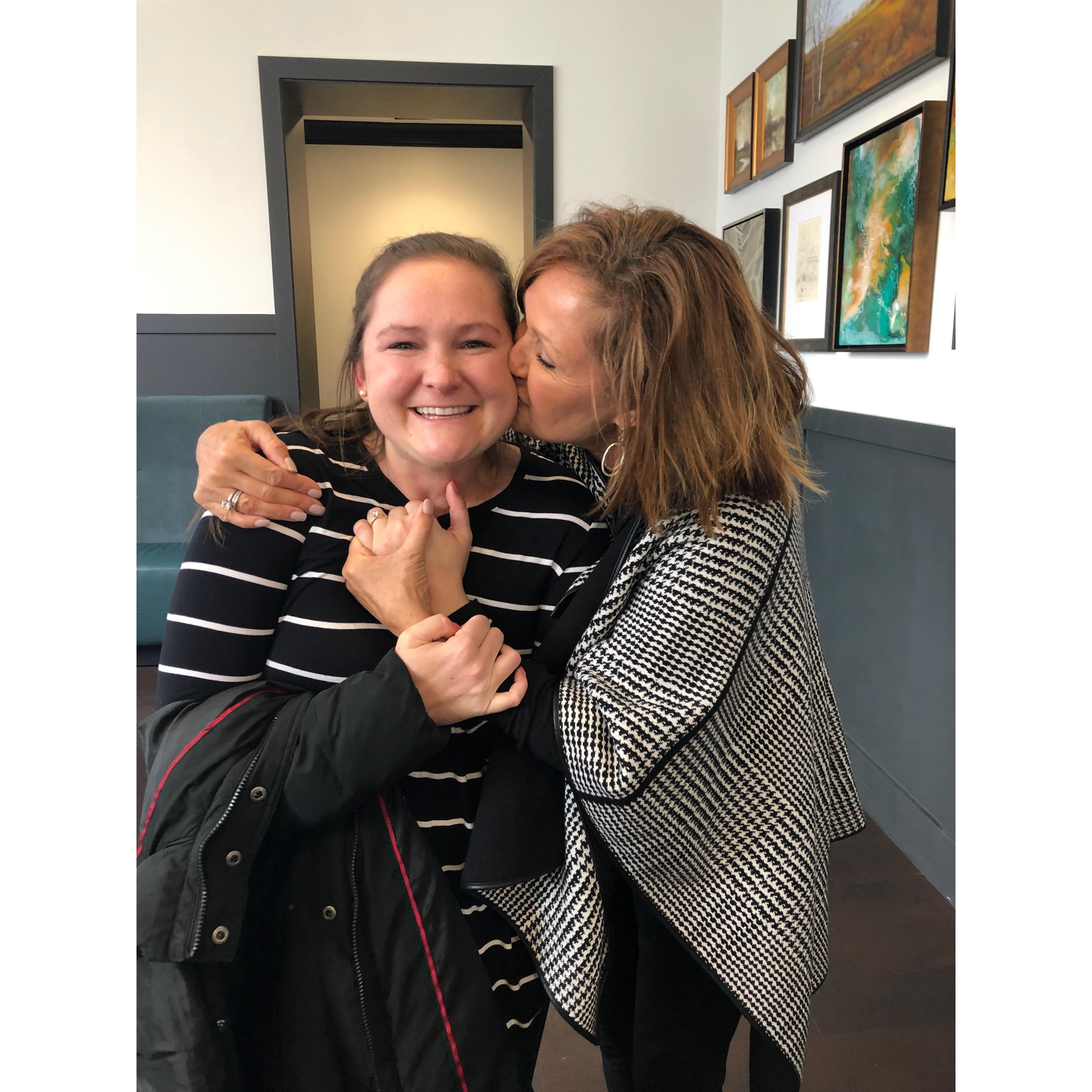 Celebratory kisses from Mama!