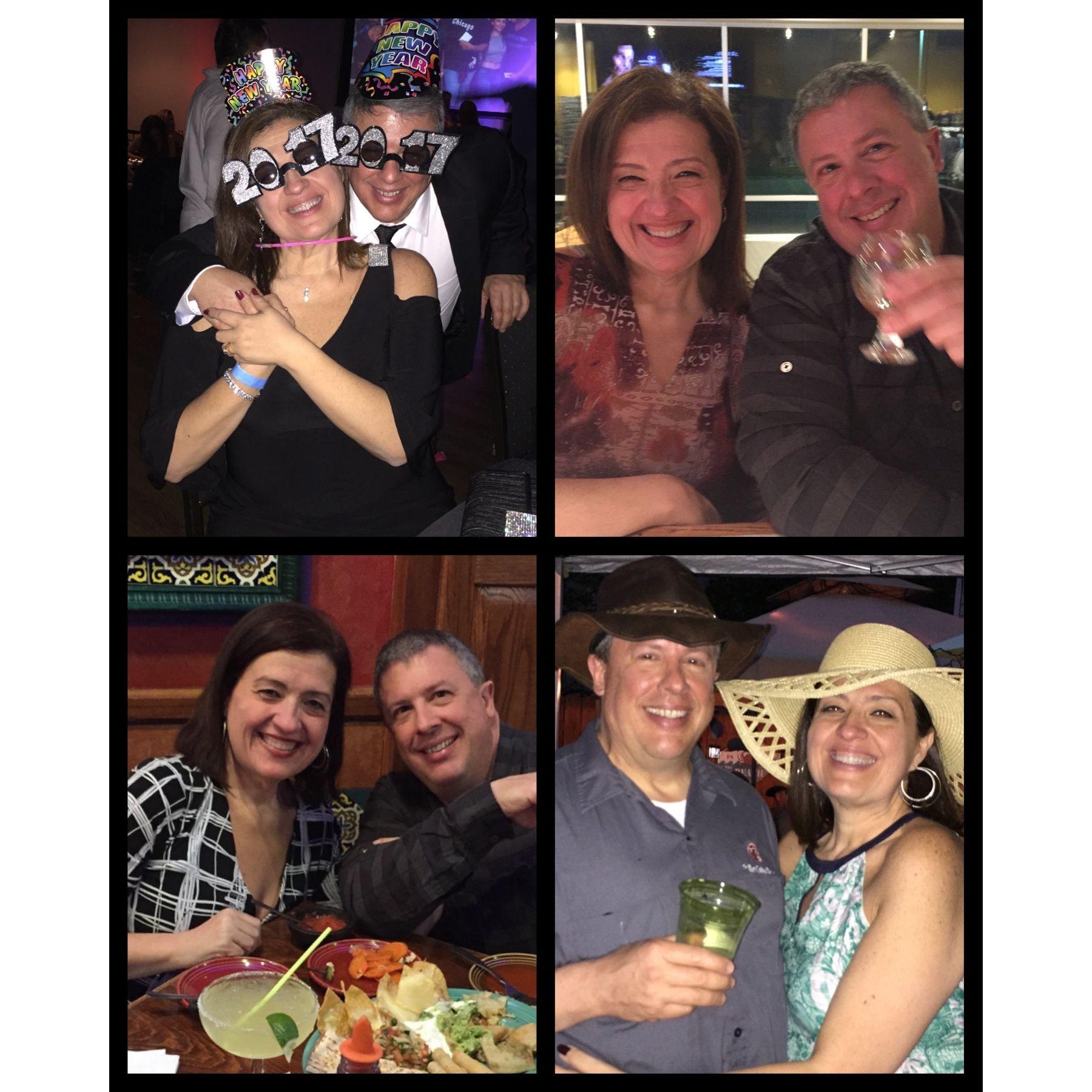 First year: Party times and date nights