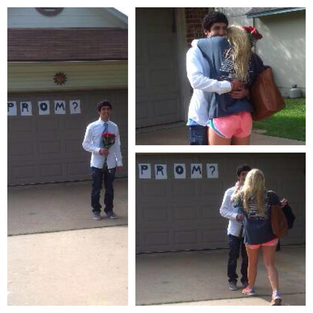 03/2014 - Luis asking Holly to his prom