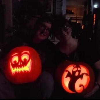 HAPPY HALLOWEEN! Fun Fact: The first texts we sent to each other were... 
David: "Happy Halloween"
Katie: "Happy Halloween (With a ghost emoji)"