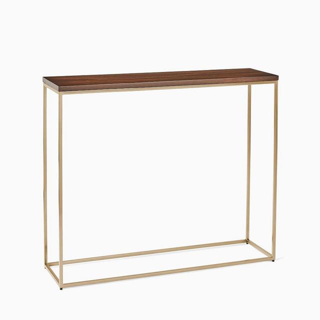 Streamline Console, Dark Walnut, Light Bronze