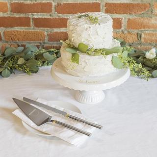 Personalized Cake Stand And Server Set