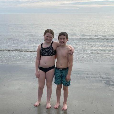 Dec 9, 2020: Our first weekend away with all 4 of us.  We went to Hilton Head, and the weather was in the high 70s.  The kids went in the ocean!