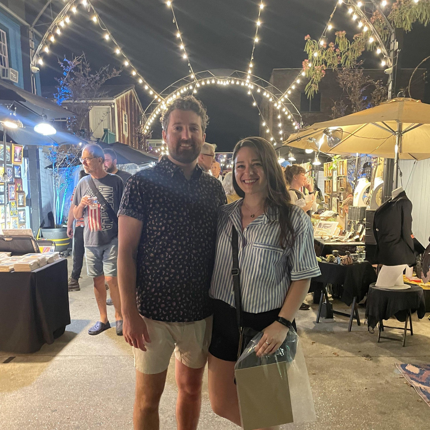 They wouldn't cast us on Married at First Sight: New Orleans, simply because we "were already in a happy relationship" and "not from New Orleans." But we still spotted Bennett <3