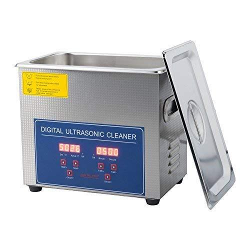CO-Z 3L Professional Ultrasonic Cleaner with Digital Timer&Heater for Jewelry Glasses Watch Dentures Small Parts Circuit Board Dental Instrument, Industrial Commercial Ultrasound Cleaning Machine 110V