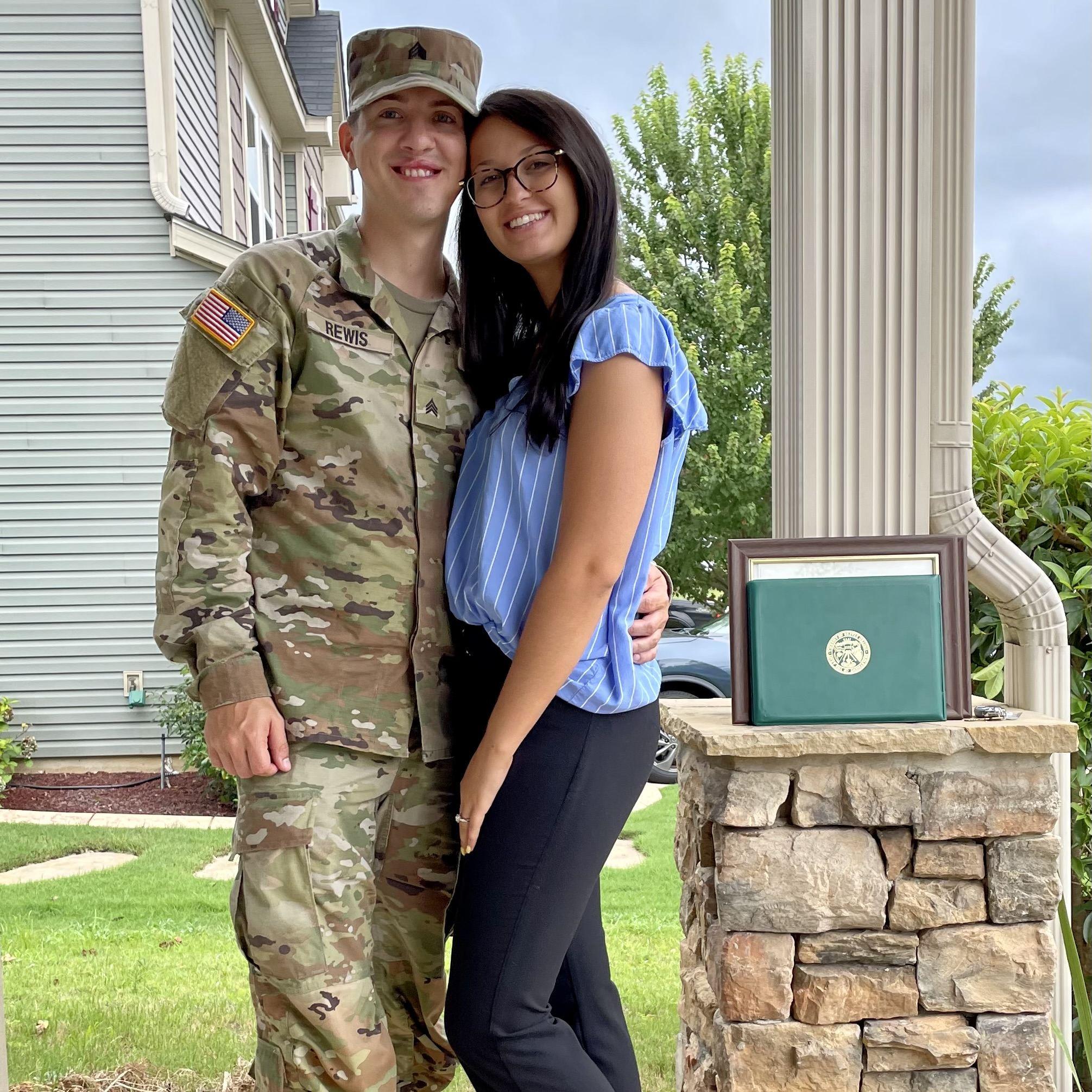 Brandon's Pinning Ceremony (he made it to SGT!)